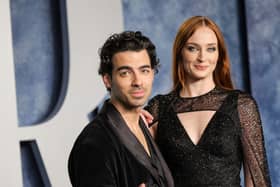 (L-R) Joe Jonas and Sophie Turner  (Photo by Amy Sussman/Getty Images)