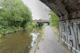 Canal towpath near Mount Street in Nechells, Birmingham