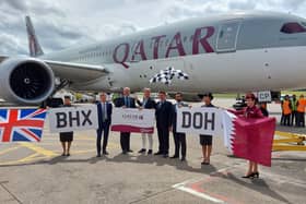 West Midlands Mayor Andy Street, Birmingham Airport CEO Nick Barton, Former F1 racer David Coulthard and Country Manager UK & Ireland at Qatar Airways Gary Kershaw