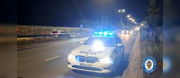 Street racers arrested by West Midlands Police in Birmingham