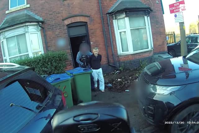 Gun supplier Alireza Nowbakht outside his home in Smethwick, West Midlands