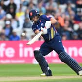 Michael Pepper of Essex bats during the Vitality Blast Semi-Final match between Essex Eagles and Hampshire Hawks at Edgbaston on July 15, 2023 in Birmingham, England. (Photo by Alex Davidson/Getty Images)