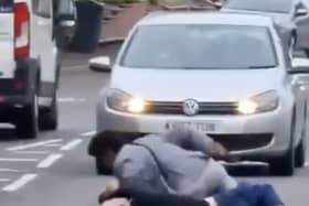 Moment a knife man is disarmed on a Birmingham road dubbed ‘Britain’s roughest street'