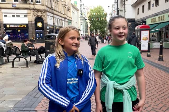 Millie & Phoebe in Birmingham share how they feel about construction work in the city