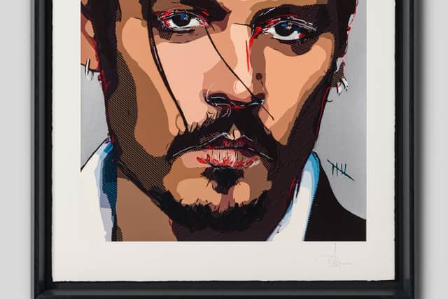 Johnny Depp self portrait ‘Five’
