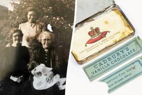 Cadbury chocolates made in Birmingham in 1902 to celebrate the Coronation of King Edward VII and Queen Alexandra have fetched £1,000 in an auction