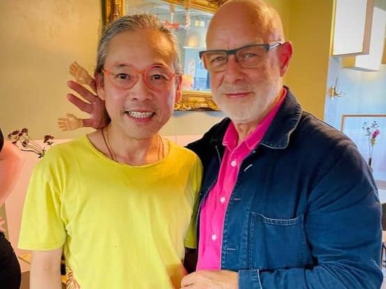 Music producer Brian Eno spotted in independent Birmingham restaurant