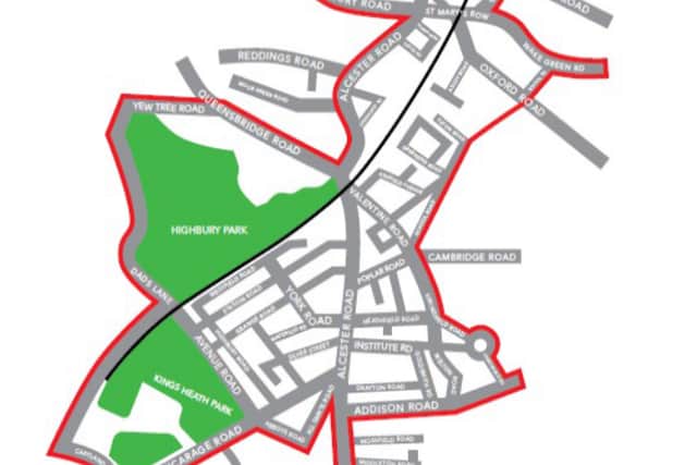 PSPO map for Moseley and Kings Heath (Photo - Birmingham City Council)
