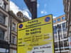 Parking banned on a Birmingham city centre street as film crews shoot a 1980s drama 
