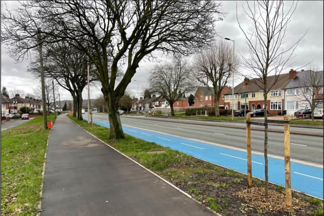 Part of the new cycleway in Sandwell (Photo - WMCA)