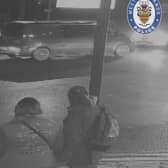 CCTV footage of the cars moments before the incident