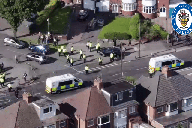 Illegal gathering in Sheldon (Photo - WMP)