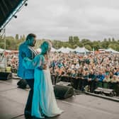 Gerald and Sareena’s first dance watched by thousands of Solihull Festival goers