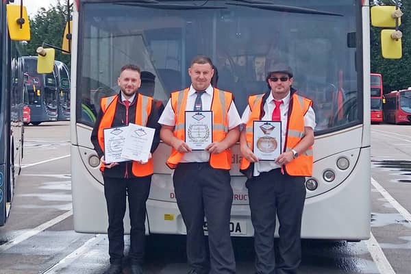 Birmingham bus drivers Lee Granthan, Liam Manuell and David Mulrooney to compete in UK Bus Driver of the Year