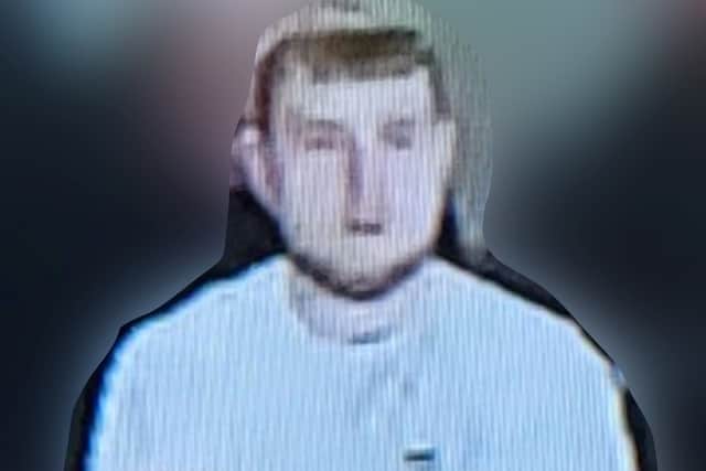 Police have released this CCTV image of a fan they want to speak to
