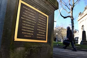 A memorial to the victims of the Birmingham Bombing is seen in St. Philip’s Cathedral square on February 25, 2019 in Birmingham, England.  (Photo by Anthony Devlin/Getty Images)