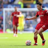 Hwang Hee-Chan came off against Everton at half-time on Saturday. (Photo by Alex Livesey/Getty Images)