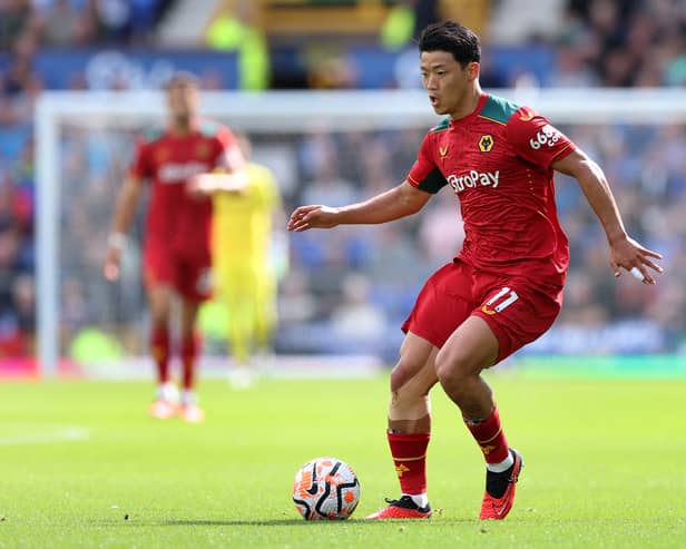 Hwang Hee-Chan came off against Everton at half-time on Saturday. (Photo by Alex Livesey/Getty Images)