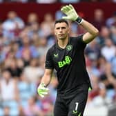Emi Martinez may miss a second game in a row for Aston Villa. (Photo by Michael Regan/Getty Images)
