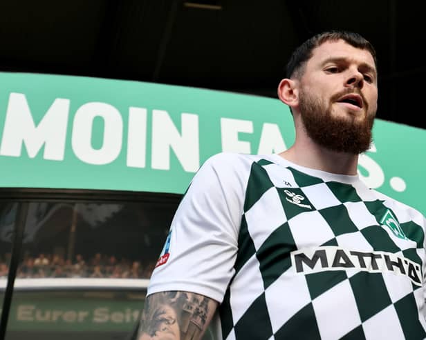 Oliver Burke is heading to the Championship but which club? (Photo by Christof Koepsel/Getty Images)