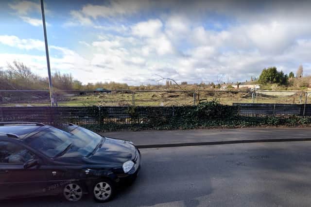 Land off Harden Road which is set to become a 150-home housing scheme. PIC: Google Street View