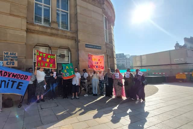 Ladywood residents demonstration at Council House