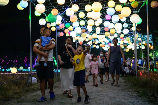 Mid-Autumn Festival in China (Photo by STR/AFP via Getty Images)