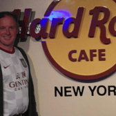 Mick famously bumped into Nigel Spink in New York.