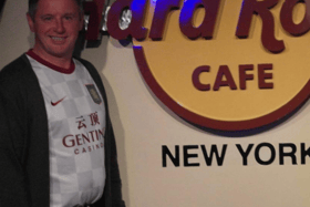 Mick famously bumped into Nigel Spink in New York.
