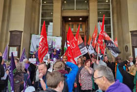 Unions rally against cuts and job losses at Birmingham City Council ahead of extraordinary meeting amid financial distress
