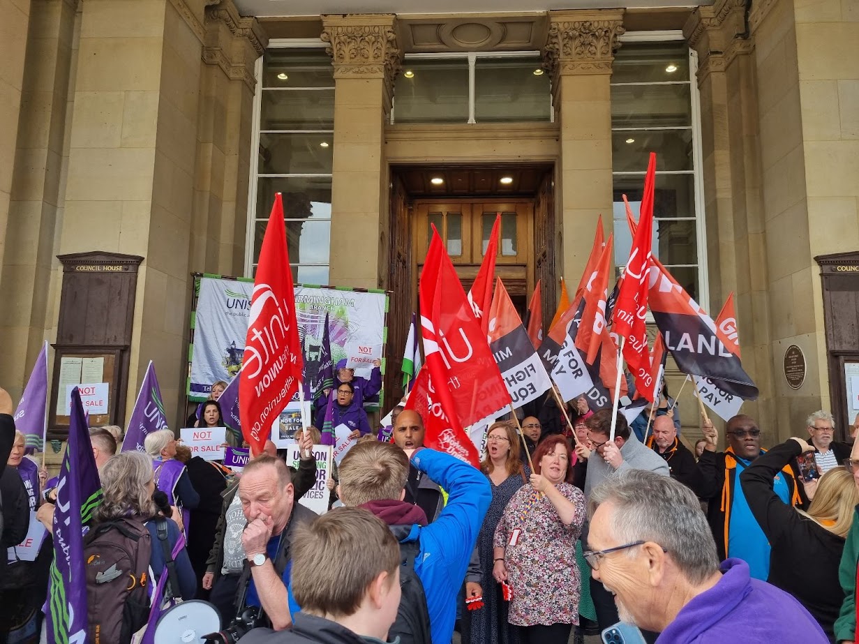Birmingham City Council protests & extraodinary ‘bankruptcy’ meeting ...