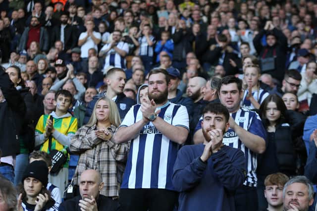 West Brom are in the top-half of the Championship when it comes to away support. The Baggies have an average following that is in to four figures. (Image: Getty Images)