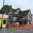 The Greyhound and Punch Bowl on Bilston High Street was badly damaged by fire, which police are treating as arson