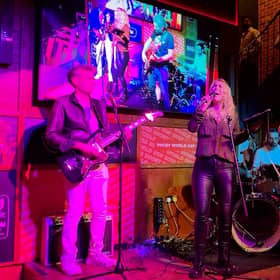 Kaylie performs bandeoke at The Box in Birmingham