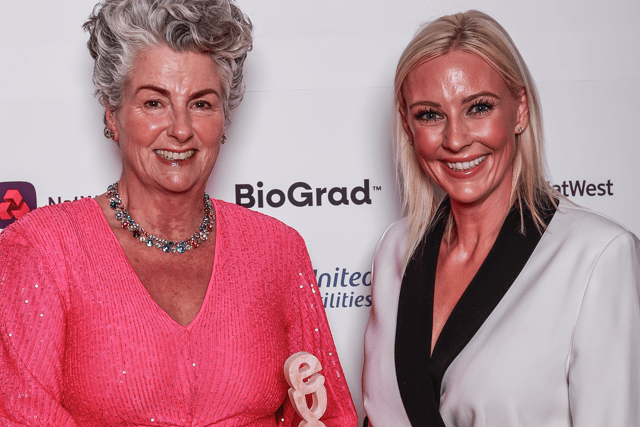 2023 Enterprise Vision Awards Maxine Laceby of Absolute Collagen with Lynsey Daglish of BioGrad