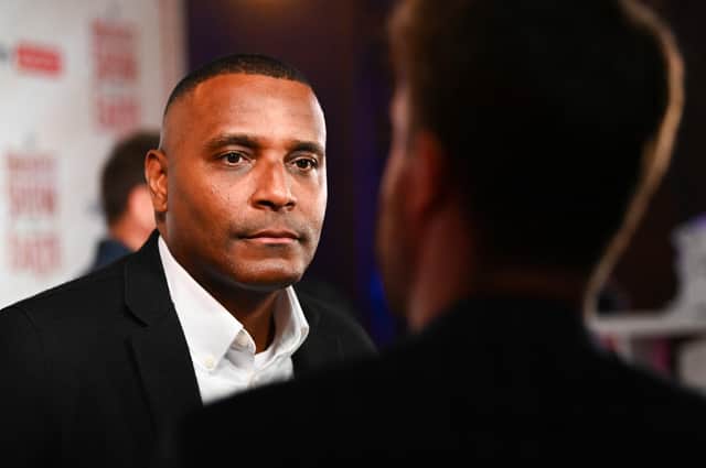 Clinton Morrison delivered his verdict on the decision. (Photo by Joe Maher/Getty Images for Sky Sports)