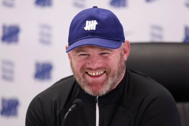 Wayne Rooney, Manager of Birmingham City, reacts during a press conference 