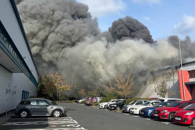 Wednesbury Factory Fire Photo: Darryl Magher