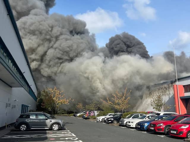 Wednesbury Factory Fire Photo: Darryl Magher