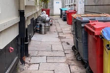 'Rat alley' in Birmingham city centre