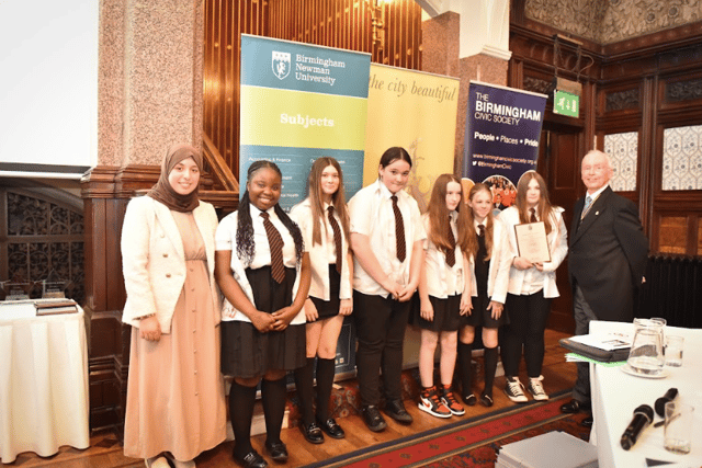 Year eight pupils at King Edward VI Northfield School for Girls win Next Generation Awards 2023 for their knife crime fighting project