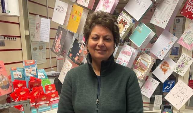 Mandy Multani retires from her job as a postmistress in Birmingham after 48 years