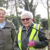 Brandwood End Cemetery Grave Gardeners  Jane Edwards (left) and Julia Griffin (right)