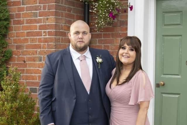 Bethany Woodward, 27 with her fiance Ash Read, 28