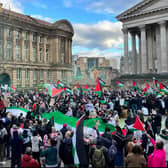 Free Palestine protests in Birningham city centre