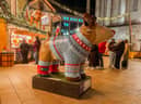 Ru-Dog from Snowdogs Discover Birmingham at the Frankfurth Christmas Market 