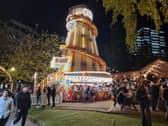 The Helter Skelter ride in Cathedral Square