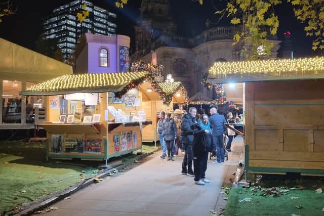 Christmas market in Cathedral Square