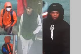 West Midlands Police want to speak to these men after four robberies (Credit - WMP)