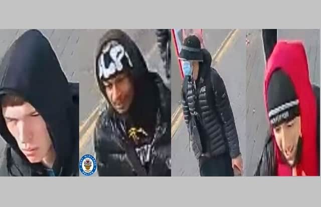 Four men wanted in connection with robbery (Photo - WMP)
